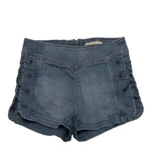 Free People Blue Jean Shorts